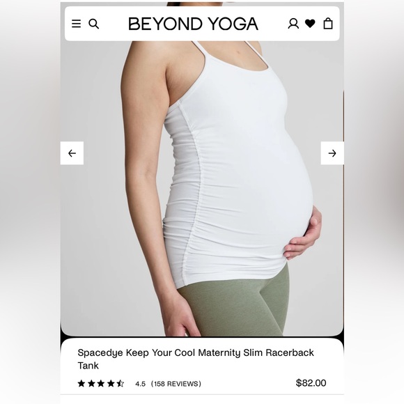 Beyond the Bump/Beyond Yoga -Soft Purple Maternity Tank Top and Biker Shorts Set - Picture 3 of 5
